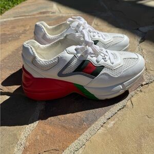 100% AUTHENTIC GUCCI RHYTON SNEAKERS // trainers size 37 (7) WORN ONCE